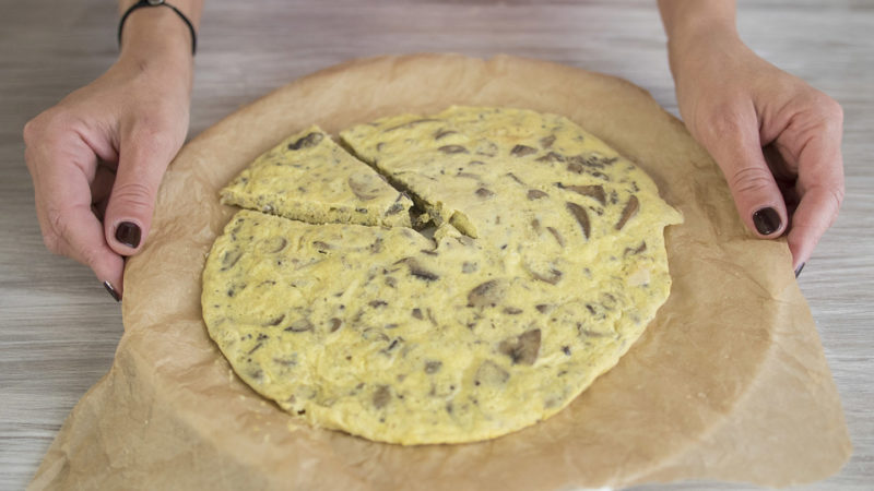 Frittata al vapore con funghi. Ricetta veloce e semplice ...